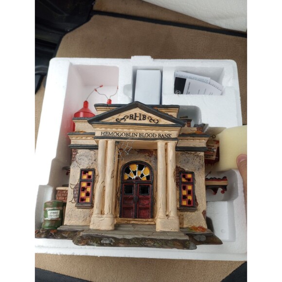 Dept 56 Halloween Hemoglobin Blood Bank Limited Edition Ship Within 24 Hours - Picture 3 of 12
